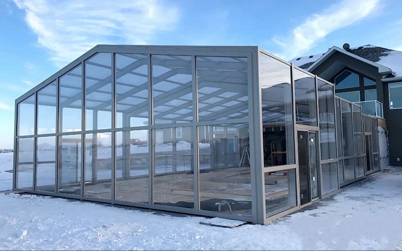 winter pool enclosure